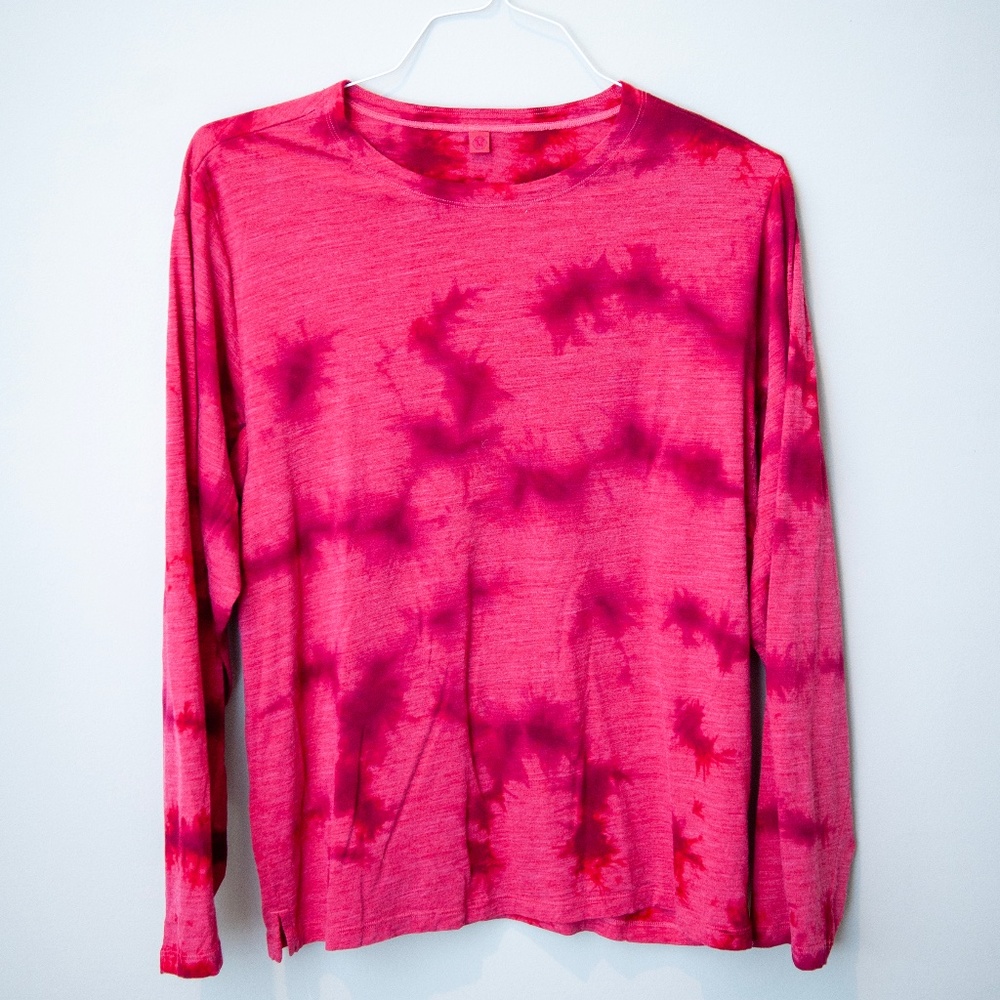 Lululemon Lab Wool Blend Tie Dye Long Sleeve Shirt